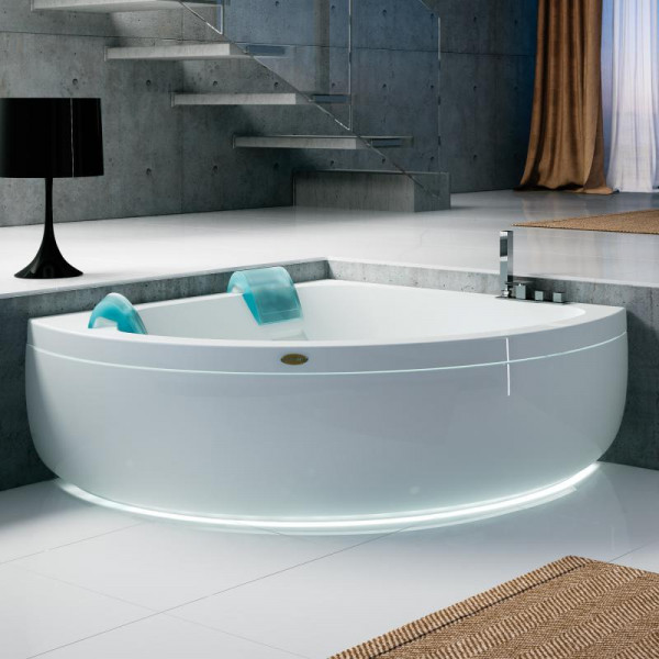 Jacuzzi AQUASOUL CORNER 155 Eck-Whirlpool mit Verkleidung mit Rainbow + Heat