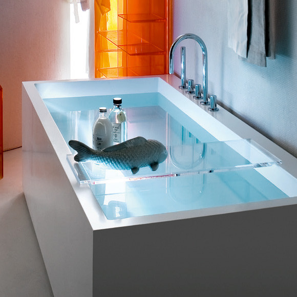 Laufen Ablage Kartell by Laufen 250 x 750 x 15 kristallklar