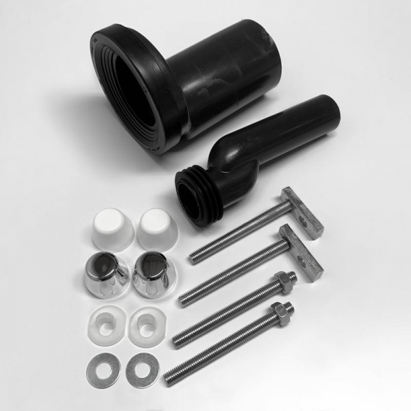 Wand-WC-Anschlussgarnitur zur Erhöhung, etagiert 2,5 cm DN 90/110