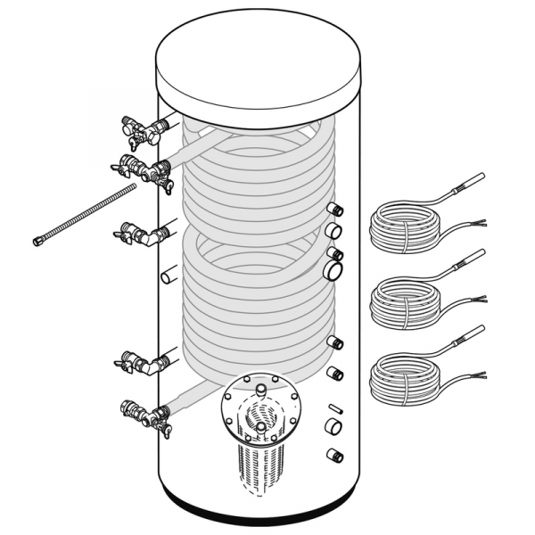 Weishaupt Paket WES 660 Combi/Eco Energiespeicher für WTC-OB / WTC45/60