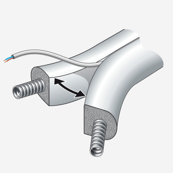 Weishaupt Flex-Doppelrohr-Systemleitung Split WLSol DN25/25 VL/RL 25 m mit Fühlerkabel