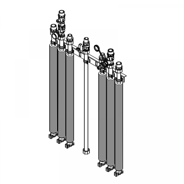 Viessmann Anschluss-Set für Aufputzinstallation nach oben Vitodens 343-F
