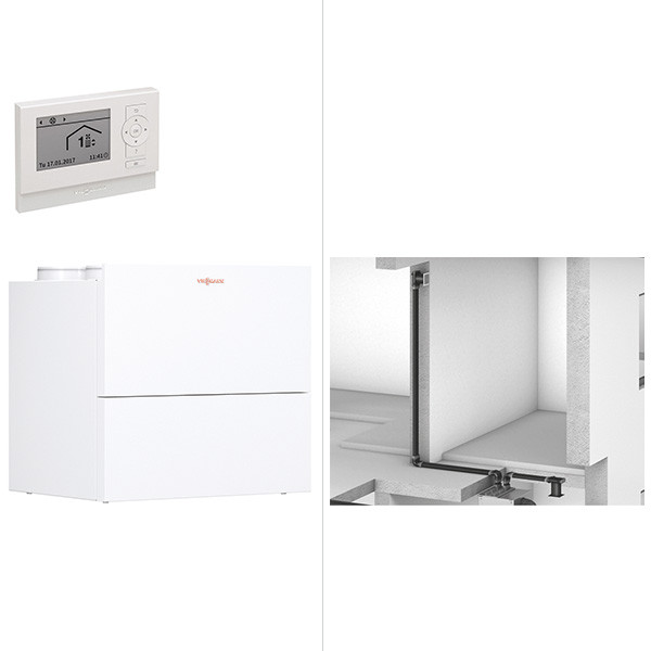 Viessmann Vitovent 300-W Wohnungslüftungs-System mit Flachkanal