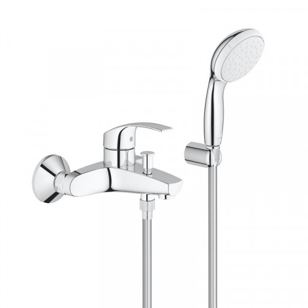 Grohe Eurosmart Einhand-Wannenbatterie, mit Brausegarnitur