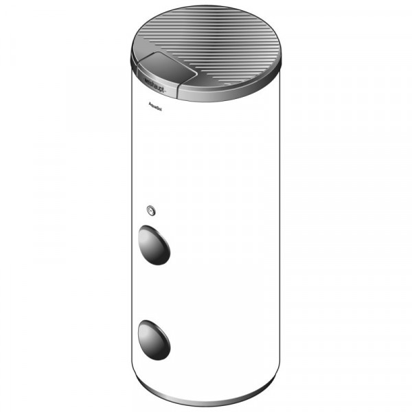 Weishaupt Wassererwärmer WASol310-2 weiß mit 2 Revisionsöffnungen