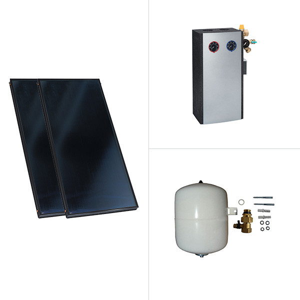 Viessmann Paket Vitosol 200-FM 2x SV2F ohne Speicher für Vitocal