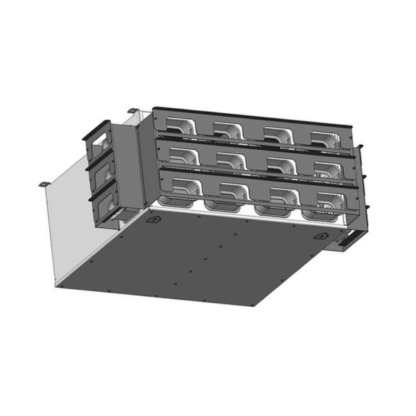 Wolf Luftverteiler DN160 für CWL-F-300 9 Stutzen 50x100 mit 5 Rohrkappen