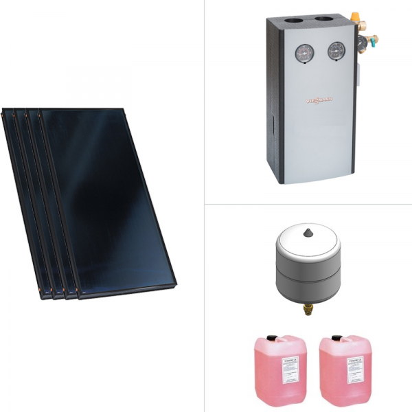 Viessmann Paket Vitosol 200-FM, 4x SV2F, HU Solarmodul