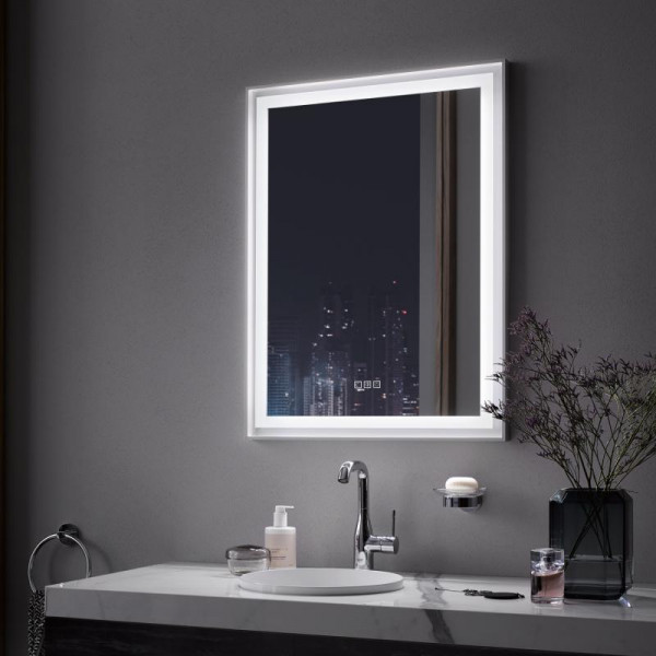 Zierath Lira Pro 2.0 Lichtspiegel mit LED-Beleuchtung und Easy Touch-Bedienfeld